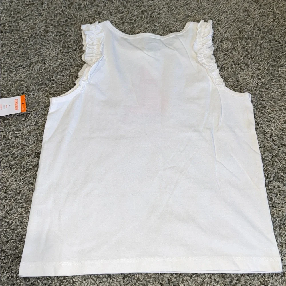 Gymboree Tank Top with Pink Sailboat Appliqué (10) NEW